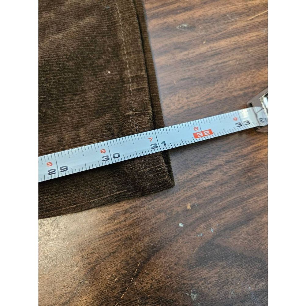 Lands End New Tags High Rise Straight Brown Corduroy Pants size 18 - Picture 7 of 7